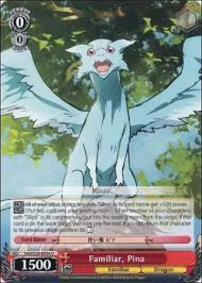 Dans « Sword Art Online », comment s'appelle la fille avec le dragon Pina ?