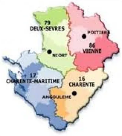 Le Poitou-Charentes a fusionné avec les régions Aquitaine et Limousin.