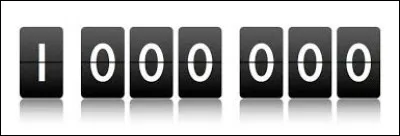 Il faudrait plus de 30 années pour qu'un homme puisse compter jusqu'à 1 000 000 000.