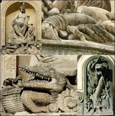 Allons au coin de la « rue Geoffroy Saint-Hilaire » et de la « rue Linné » !
A cet endroit, on peut voir la fontaine Cuvier. Lorsqu'on la regarde, on peut se rendre compte que l'anatomiste Georges Cuvier n'aurait pas été heureux de constater l'erreur que le sculpteur Jean-Jacques Feuchère a commise.
Quelle est cette erreur ?