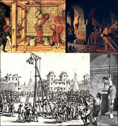 Allons « place de l'estrapade » !
Cette place a servi à exécuter les soldats déserteurs et, très probablement, les huguenots pendant les guerres de religion du XVIe siècle. Les bourreaux utilisaient le supplice de l'estrapade.
En quoi consistait ce supplice ?