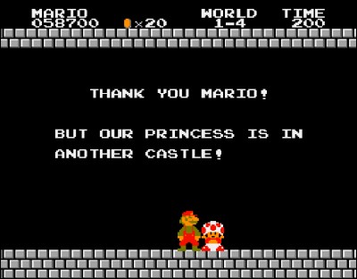 Comment s'appelle le personnage qu'on trouve toujours dans les donjons de Super Mario Bros après les boss ?