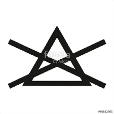 Que signifie ce symbole que l'on peut trouver sur une étiquette de vêtement ?