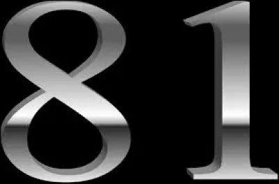 Quelle est la racine carrée de 81 ?