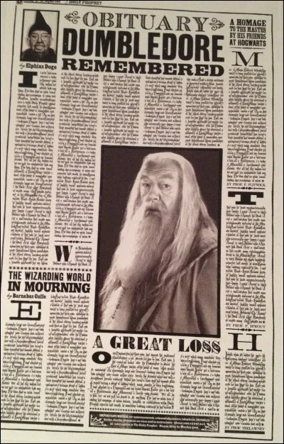 Où est enterré Dumbledore ?