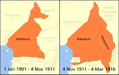 Quel espace de temps connut le Kamerun allemand d'après le Coup d'Agadir ?