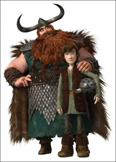 Dans quel film d'animation voit-on Stoïk, le chef d'un village viking, et son fils Harold ?