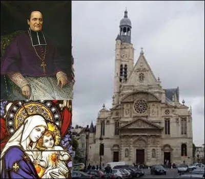 Allons à « l'église Saint-Etienne-du-Mont » !
Le 03 janvier 1857, Jean-Louis Verger pénétra dans cette église et assassina l'archevêque, Monseigneur Sibour ! Ce personnage finit ses jours sur l'échafaud !
Quelle profession exerçait le criminel et que cria-t-il ?
