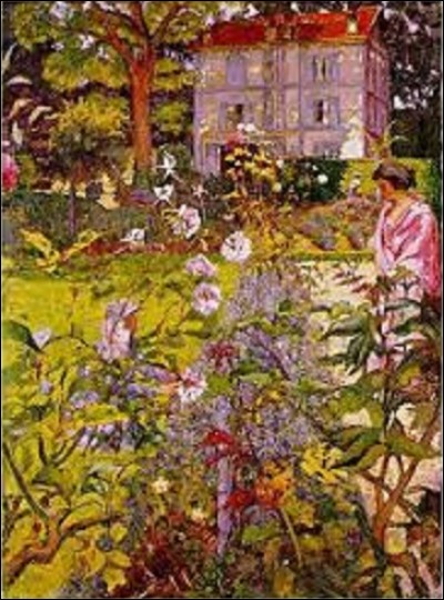 Quel peintre, faisant partie des fondateurs du mouvement nabi, a peint entre 1920 et 1936 ce tableau appelé ''Le Jardin de Vaucresson'' ?