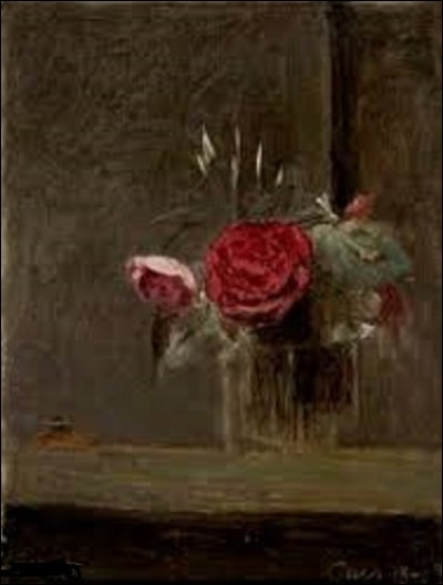 Peinte en 1874, cette nature morte appelée ''Roses dans un verre'' est l'œuvre d'un peintre qui fut l'un des fondateurs de l'École de Barbizon. Quel est son nom ?