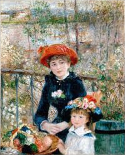 Mesurant 1 mètre de haut sur 0,81 m de large, ''Les Deux Sœurs'' est l'œuvre d'un peintre impressionniste datant de 1881. Qui a peint cette huile sur toile ?