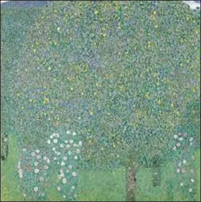 ''Rosiers sous les arbres'' est une huile sur toile réalisée vers 1905 par un artiste des mouvements Art nouveau et symbolisme. Il fut un peintre de compositions à personnages, sujets allégoriques, figures, nus, portraits, paysages. Il était aussi dessinateur, décorateur, céramiste, lithographe et peintre de cartons, de tapisseries, de cartons de mosaïques. Quel est son nom ?