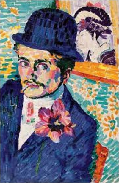 En 1905, quel peintre néo-impressionniste, cubiste, orphisme et d'abstraction a peint cette huile sur toile (H : 73 cm x L : 49 cm) intitulée ''L'Homme à la tulipe'' ?