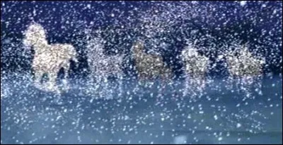 Spirit a une hallucination lorsqu'il est dans le train, qui voit-il ?