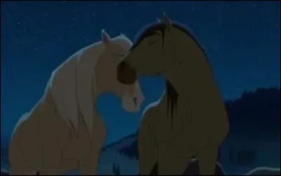 Lorsque Spirit voit le feu au loin, sa mère le laisse-t-elle partir ?