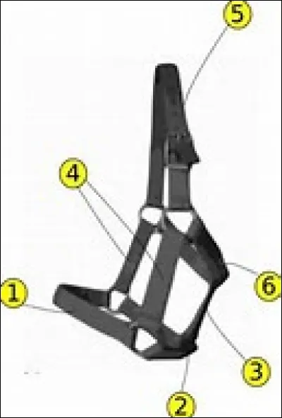 Comment s'appelle la partie numéro 4 du licol?
