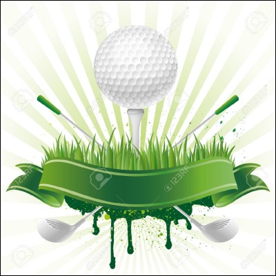 Au golf, on frappe dans la balle à l'aide d'une batte.