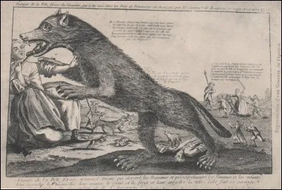 La "Bête du Gévaudan" massacra plus de quatre-vingt cinq personnes !