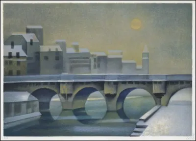 Qui a peint "Le pont neuf sous la neige" ?