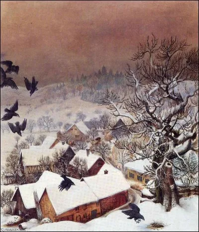 Qui a peint "Randegg dans la neige" ?