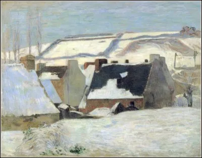 Qui a peint "Saint Aven sous la neige" ?