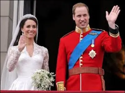 En quelle année a eu lieu le mariage entre le prince William et Kate Middleton ?