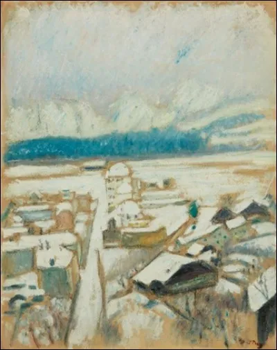 A qui est le tableau "Neige à Sallanches" ?