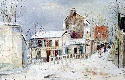 Qui a représenté "Le Lapin agile sous la neige" ?