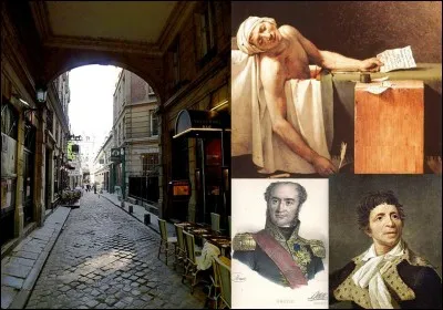 Allons au « 8 cour du Commerce » !
Pendant la Révolution et dans cette rue fut rédigé et imprimé le journal « l'ami du peuple ». Un des employés, un typographe, décida d'abandonner ce métier pour prendre le « métier des armes ».
Pourriez-vous donner le nom du créateur de ce journal et le nom de ce soldat qui s'illustra et deviendra maréchal de France pendant l'Empire ?