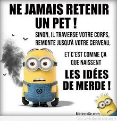 Qui a chanté "Quand il pète il troue son slip" ?