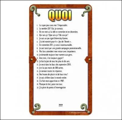 Quel jeu faut-il deviner grâce à cette carte ?