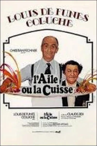Quel personnage joue-t-elle dans le film "L'aile ou la cuisse" ?