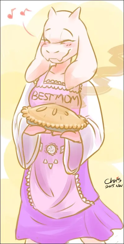 À quoi est la tarte que Toriel nous prépare au début de l'aventure ?