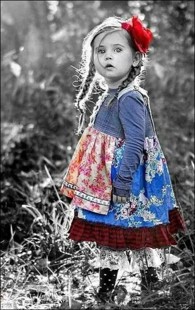 Comment est la petite fille qu'on a tous dans le coeur, dans "Rockollection" de Laurent Voulzy ?