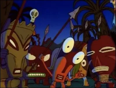 Dans quel dessin animé peut-on parfois voir la tribu de Globule Bob ?