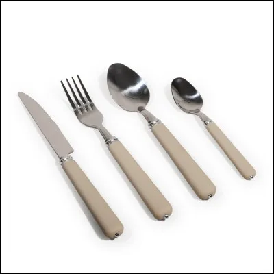 Comment dit-on "cuillère,couteau, fourchette, verre" ?
(dans le bon ordre)