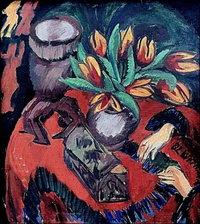 Qui a peint "Nature morte avec des tulipes" ?