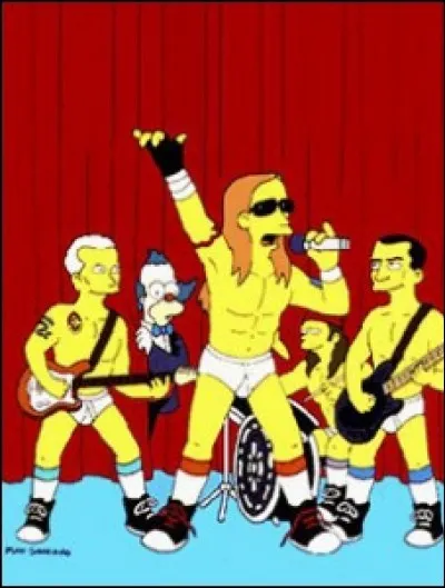 Quel est ce groupe apparaissant dans "Krusty, le retour" ?