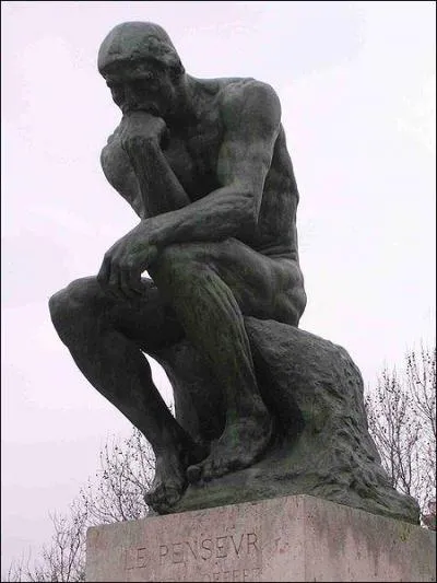 PHILO. Cette statue reprsente un homme qui pense et rfre souvent  la philosophie, d'o son nom ''Le penseur''. Qui est le sculpteur?