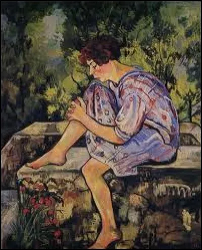 Qui a peint "Jeune femme assise" ?