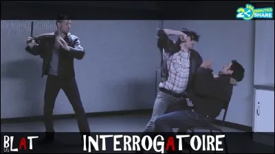 Pendant tout l'interrogatoire, l'homme n'a cessé de nous dévisager ...