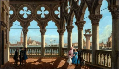 Encore une magnifique vue. Celle-ci depuis une grande loggia ! Mais de quel palais ?