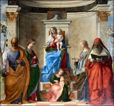 On enchaîne avec le second point fort de votre tour : "La Pala de San Zaccaria", dans la partie gauche du nef de l'église Saint-Zacharie. 
Qui a peint ce chef-d'uvre daté 1505 ?