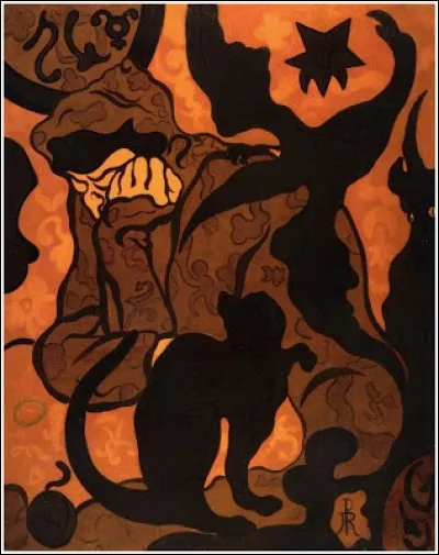 Qui a représenté "La sorcière au chat noir ?