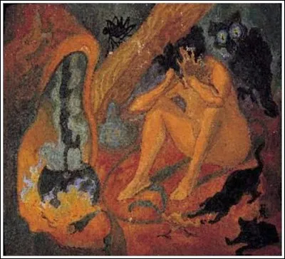 Qui a représenté "La sorcière à la marmite" ?