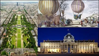 Allons au « Champ de Mars » !
Cet endroit a été un lieu dédié au dieu de la guerre chez les Romains. Dès la construction de l'Ecole militaire, il a été utilisé comme terrain de manoeuvre pour les troupes de l'école. Beaucoup d'autres utilisations en ont été faites.
Seriez-vous capable d'en trouver une ?