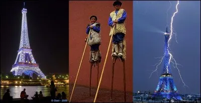 Allons voir la « Dame de fer », la « tour Eiffel » !
La Tour Eiffel a vu un nombre important d'exploits de premières de cérémonies Le 9 septembre 1891, monsieur Sylvain Doinon réalisa une « première » dans l'histoire de la Tour. Il arrêta son exploit au 1e étage.
Que fit-il ?