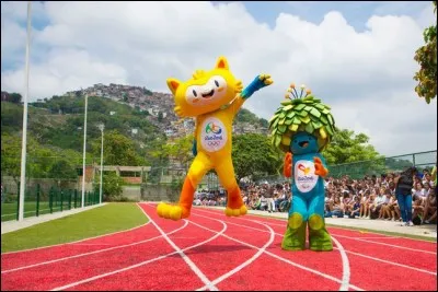 Voici les mascottes officielles des jeux olympiques et paralympiques d'été de 2016 qui se sont déroulé à Rio. Quel nom porte la mascotte verte et bleue ?