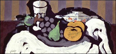 Sa maxime : 
"Avec l'âge, l'art et la vie ne font qu'un."
Sa nature morte : 
"Nature morte avec fruits" (1924)