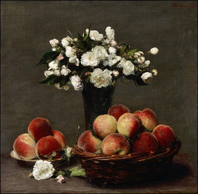 Sa maxime : 
"Paris, c'est l'art libre, on n'y vend rien mais on a sa libre manifestation et des gens qui cherchent, qui luttent et qui applaudissent." 
Sa nature morte : 
"Pivoines et pêches" (1873)